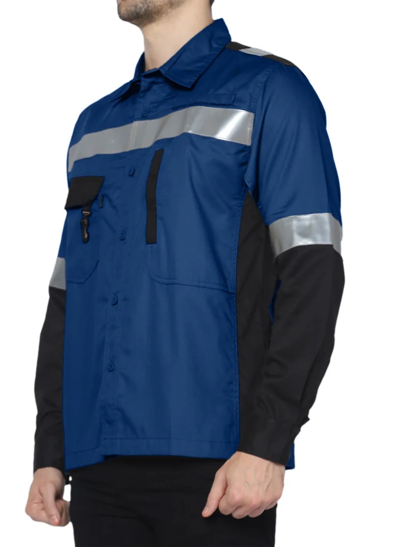 ERBIUM BLUE - Safety Reflector Fieldshirt