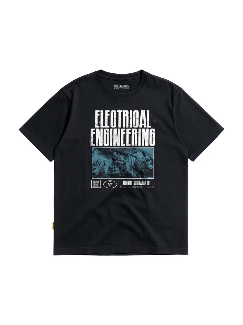 Eltron Engr Dept Series Black Electrical Tshirt