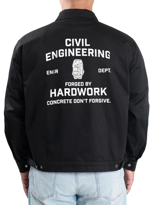 Image of Ground - Engr Dept Series Black Civil Workjacket
