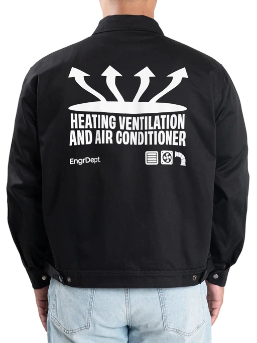 Image of Plenum Engr Dept Series Black HVAC Workjacket