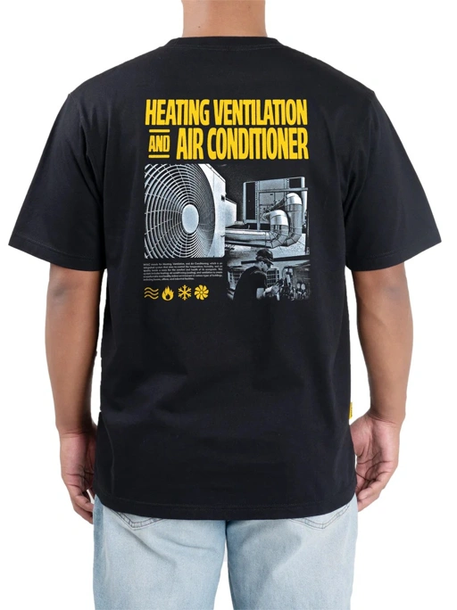 Image of Thermo Engr Dept Series Black HVAC Tshirt