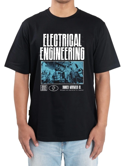 Image of Eltron Engr Dept Series Black Electrical Tshirt