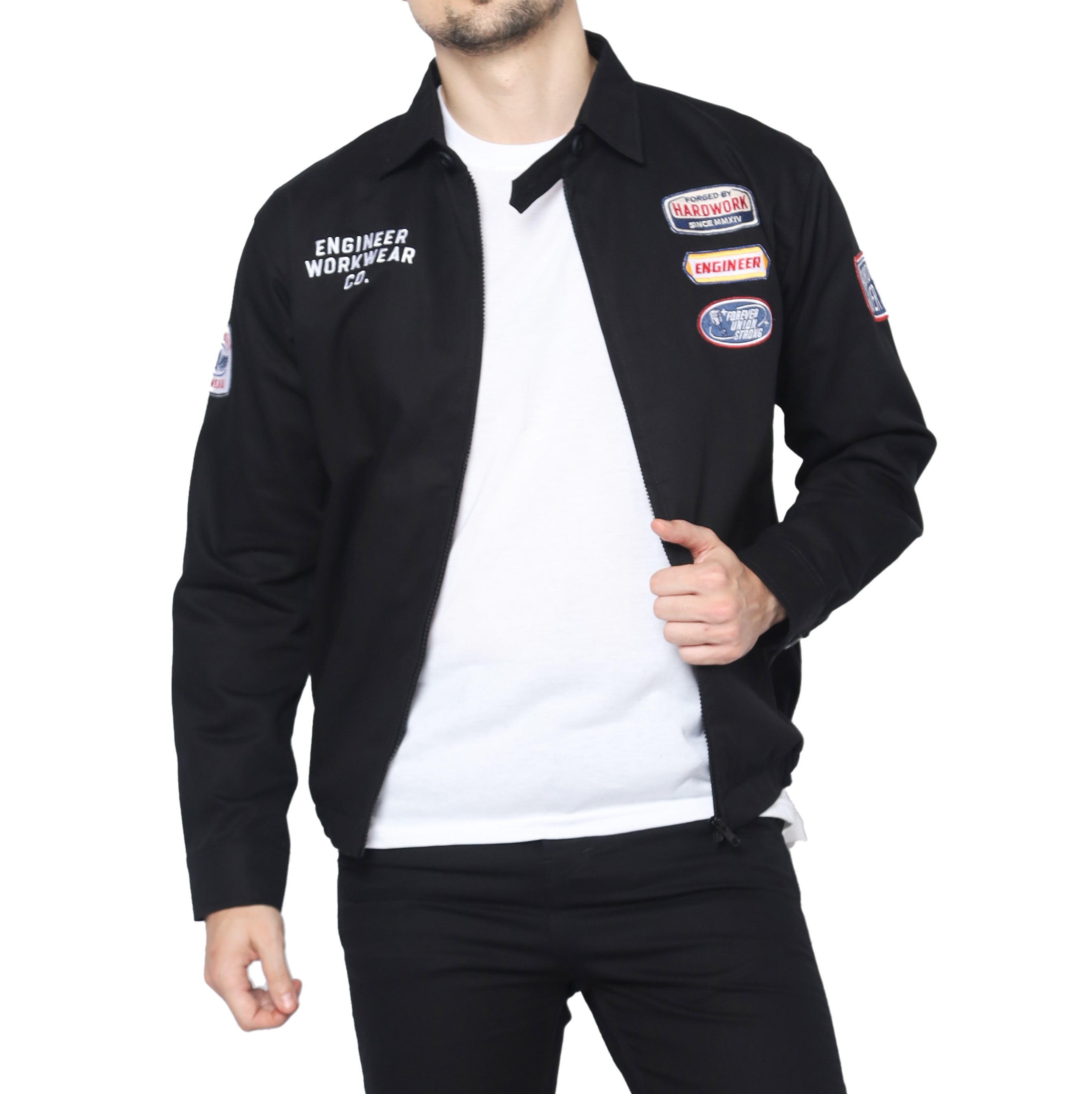 SALVAGE BLACK - Harrington Workjacket