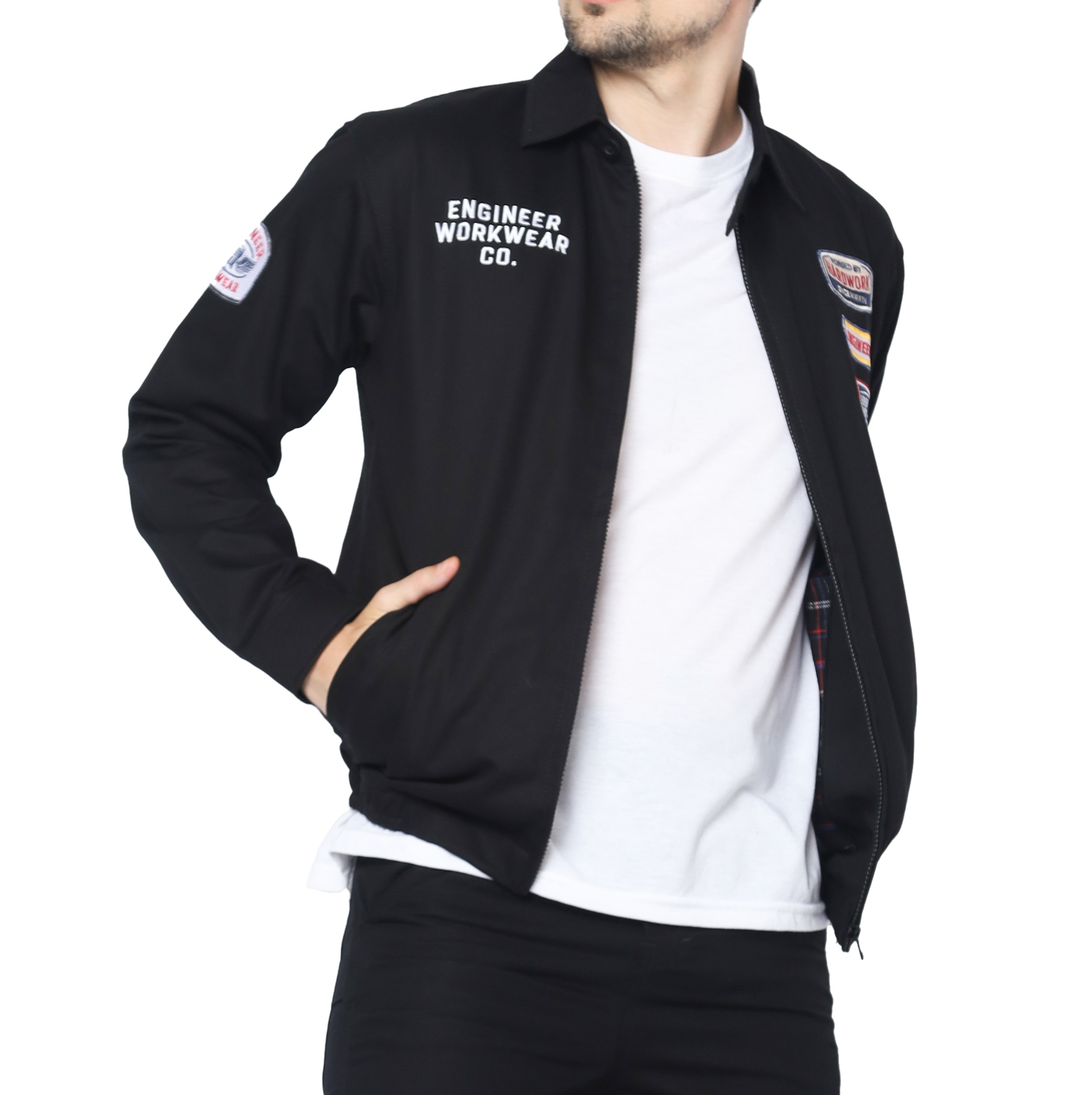 SALVAGE BLACK - Harrington Workjacket