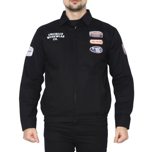 SALVAGE BLACK - Harrington Workjacket