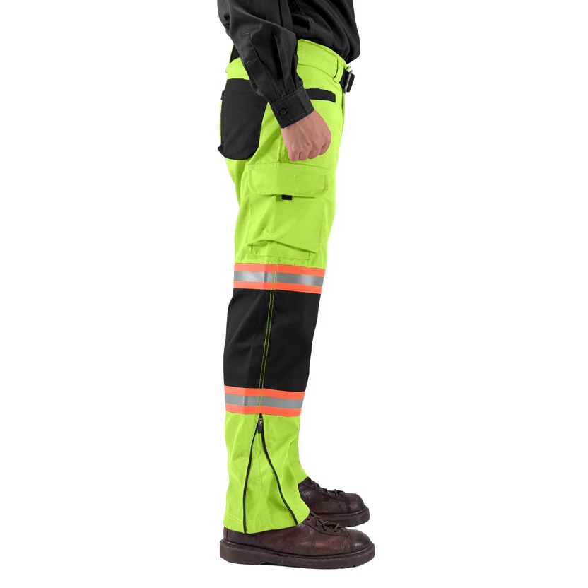 RIDGE GREEN - Reflector Workpants Hi-Vis Series