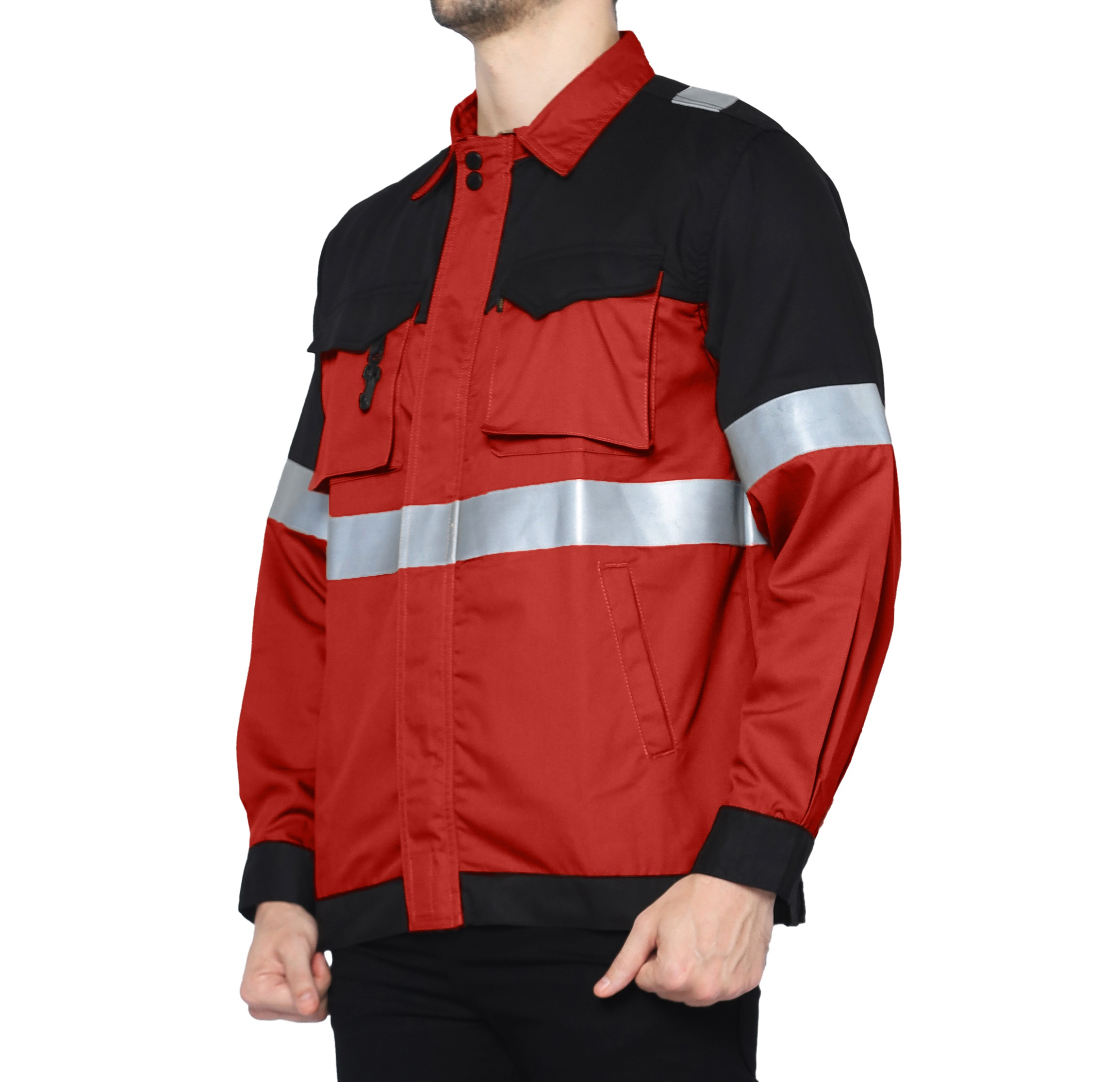 GLISTEN RED - Safety Reflector Fieldshirt