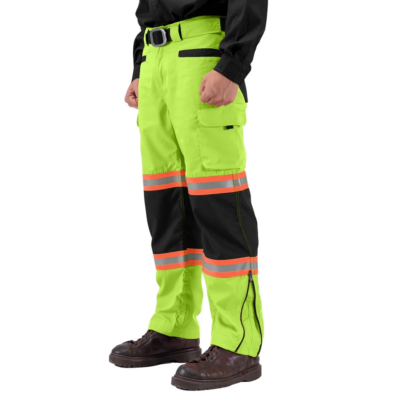 RIDGE GREEN - Reflector Workpants Hi-Vis Series