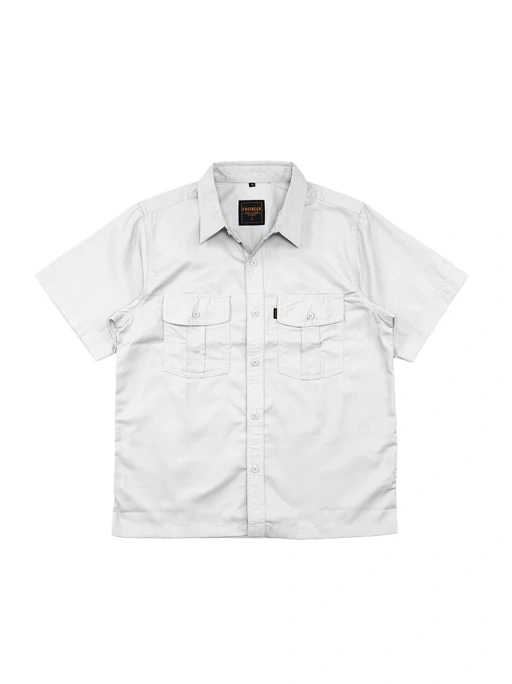 Image of BASIC WHITE - Workshirt Basic Regular Short Sleeve