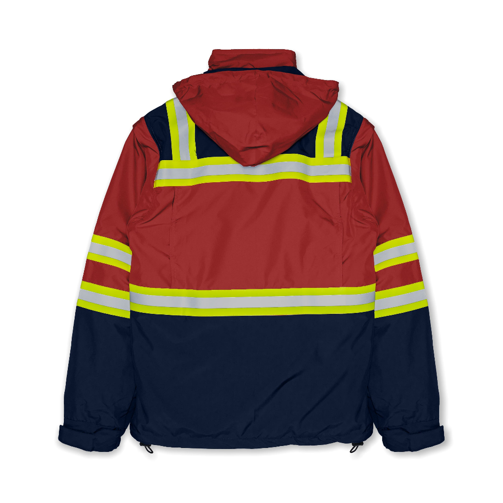 Engineer Workwear - Jacket Keselamatan Kerja High Visibility Webber Series Red