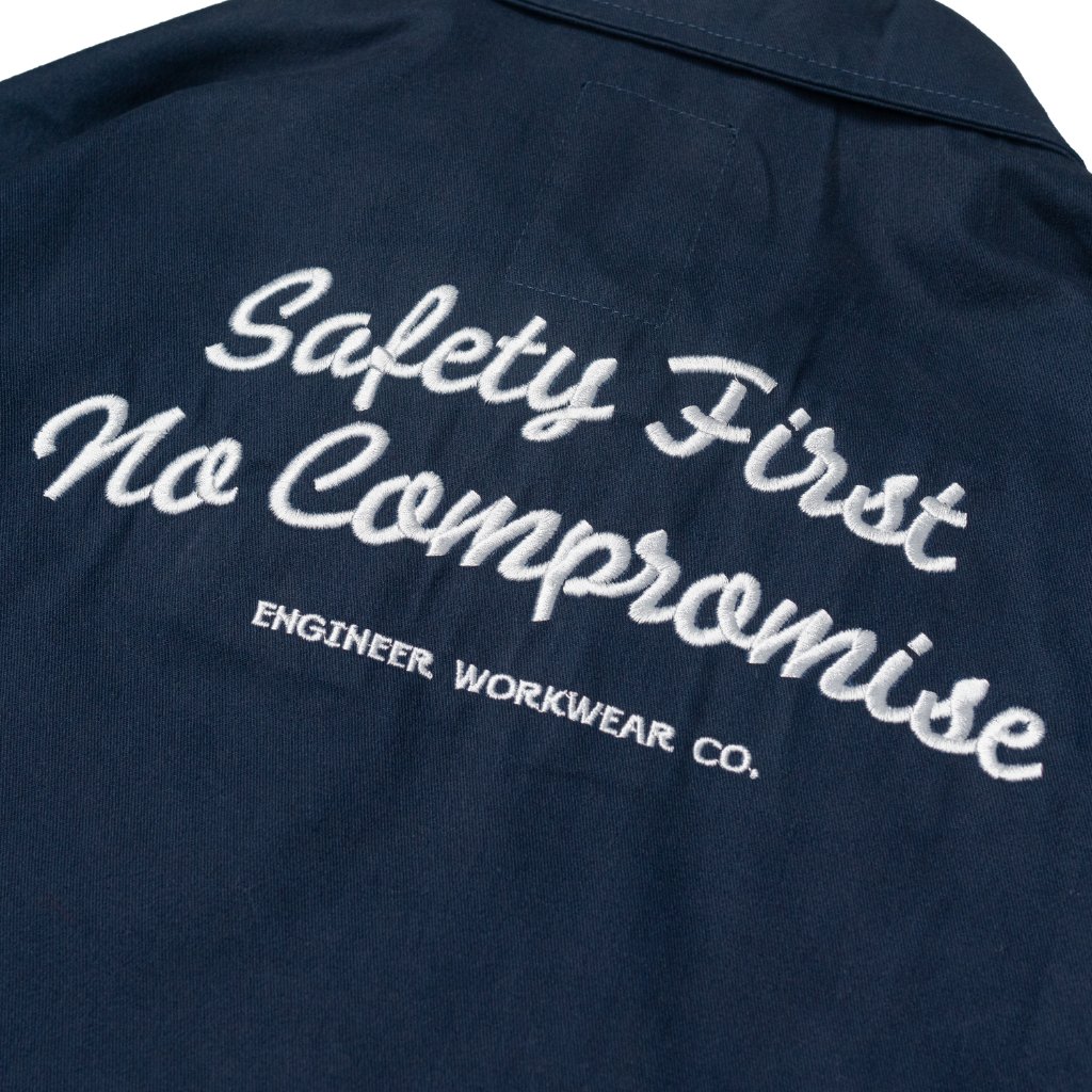 Engineer Workwear Interlock Workjacket Navy Biru Dongker Engr Dept Pria American Twill Patch Bordir