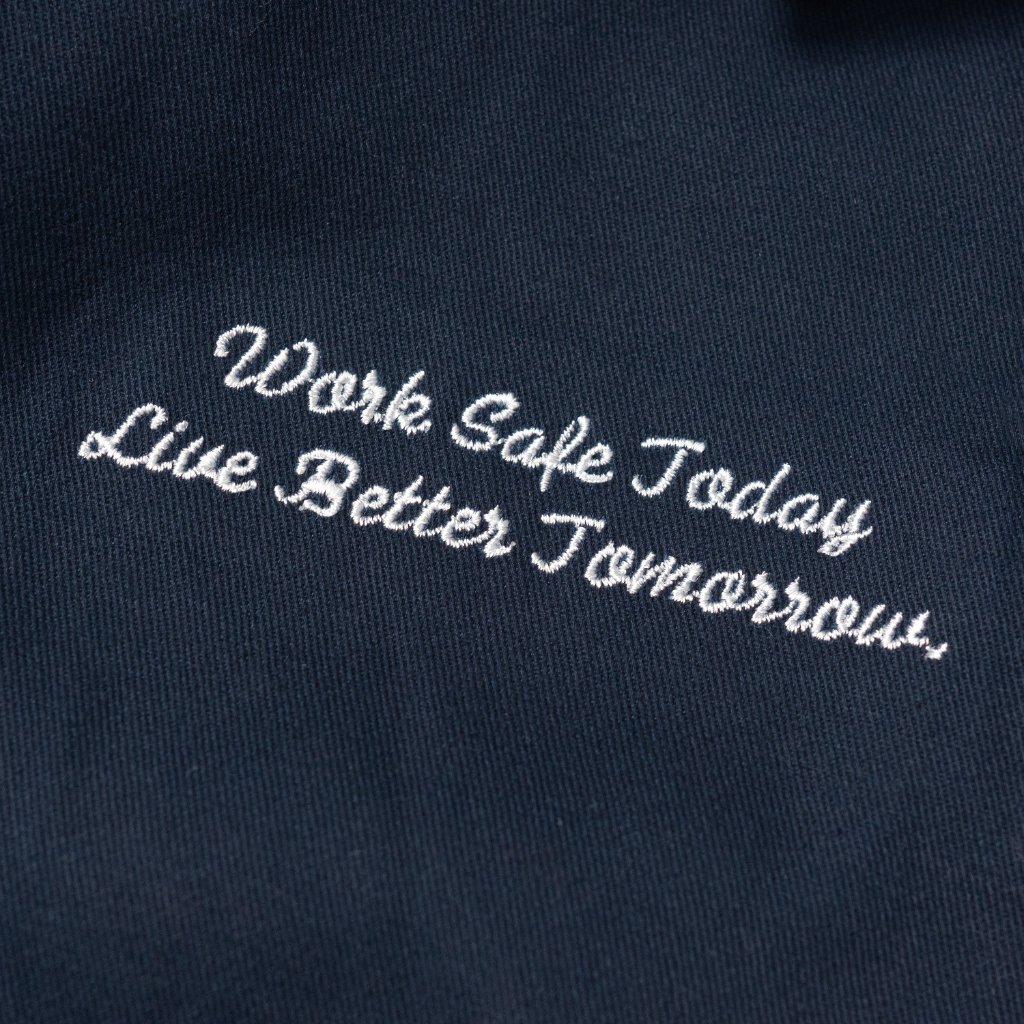 Engineer Workwear Interlock Workjacket Navy Biru Dongker Engr Dept Pria American Twill Patch Bordir