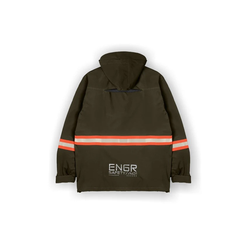 Strain Olive Reflector Jacket/ Jacket Water Repellent Rain Defender