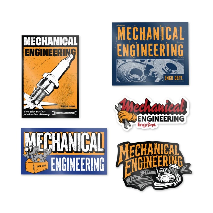 Mechanical Dept Sticker