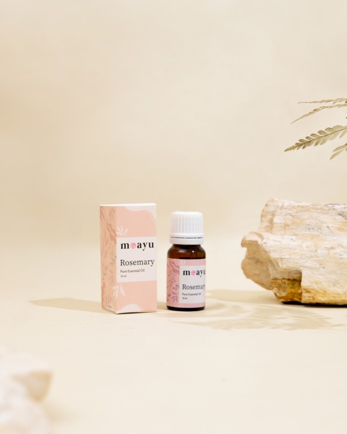 MOAYU Pure Essential Oil Rosemary 10 ml, Aromaterapi, Pengharum Ruangan, Pembersih Udara & Tambahan Hair Treatment