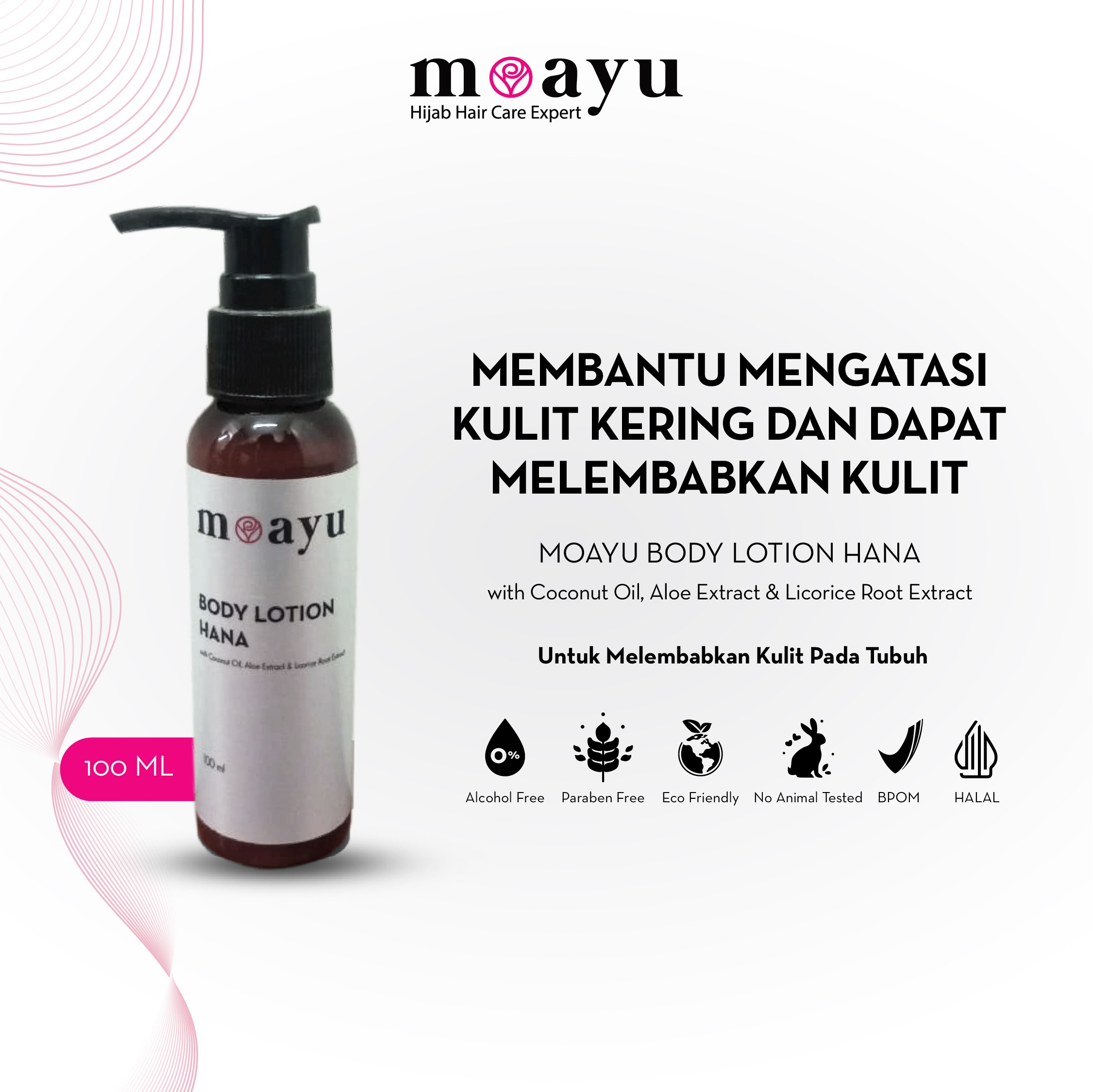[2PCS] Moayu Lovely Hana Series Body Lotion 100ml - Body Lotion - Moisture Lotion - Handbody