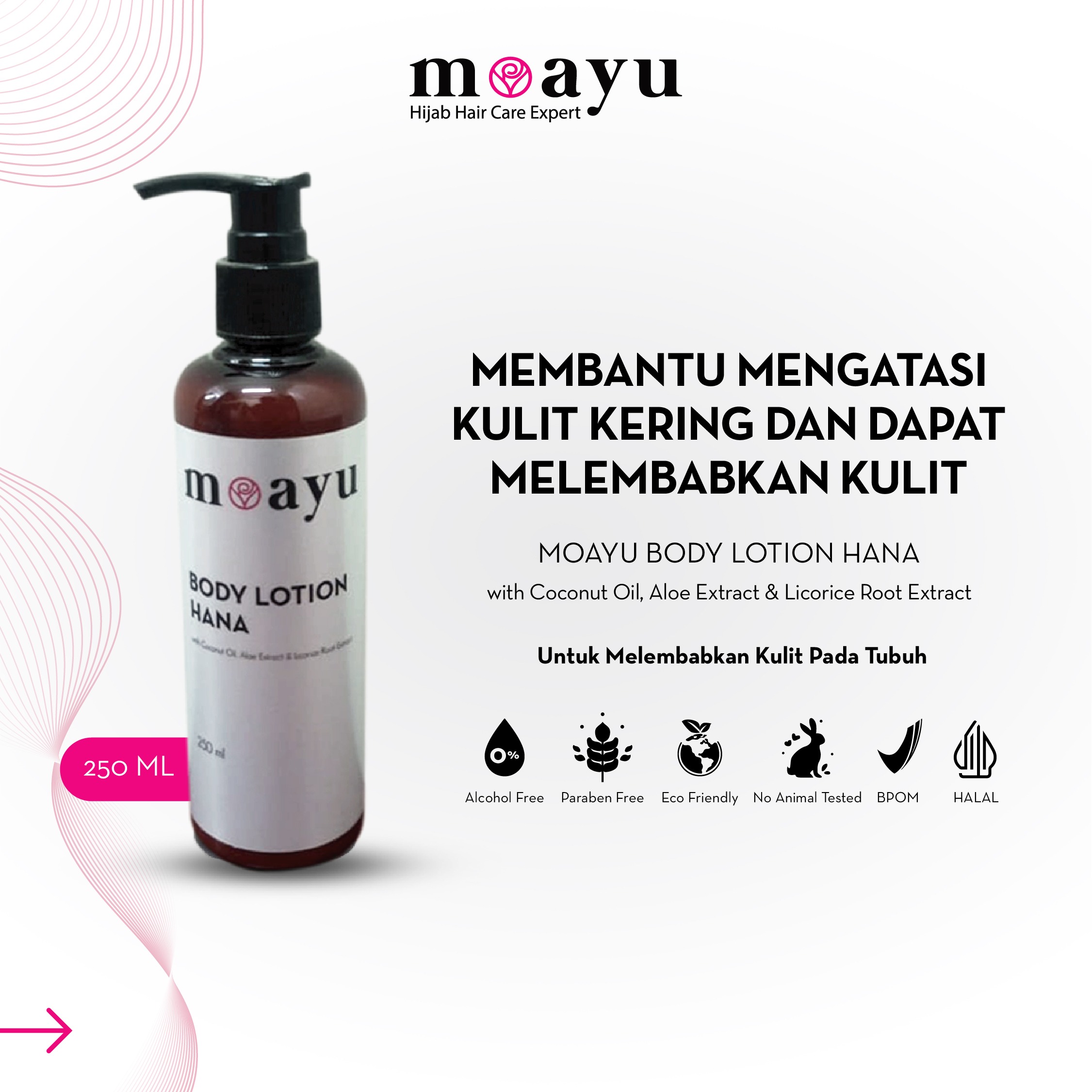 [2] Moayu Lovely Hana Series Body Lotion 250ml - Moisture Lotion - Handbody