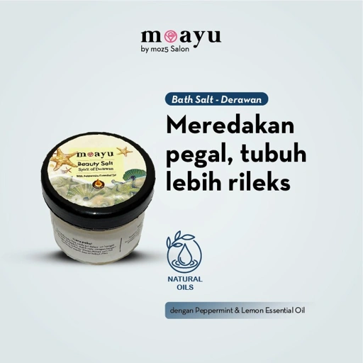 MOAYU Beauty Salt Spirit of Derawan Peppermint 150gr, Garam Rendam Kaki & Tubuh , Meredakan Pegal, Membantu Relaksasi, Menyegarkan & Melembutkan Kulit