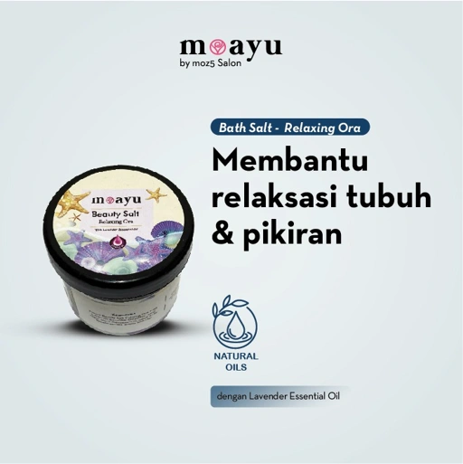 MOAYU Beauty Salt Relaxing Ora Lavender 150gr, Garam Rendam Kaki & Tubuh, Membantu Relaksasi Tubuh & Pikiran, Melembapkan & Melembutkan Kulit