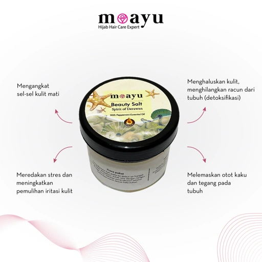 MOAYU Beauty Salt Spirit of Derawan Peppermint 150gr, Garam Rendam Kaki & Tubuh , Meredakan Pegal, Membantu Relaksasi, Menyegarkan & Melembutkan Kulit