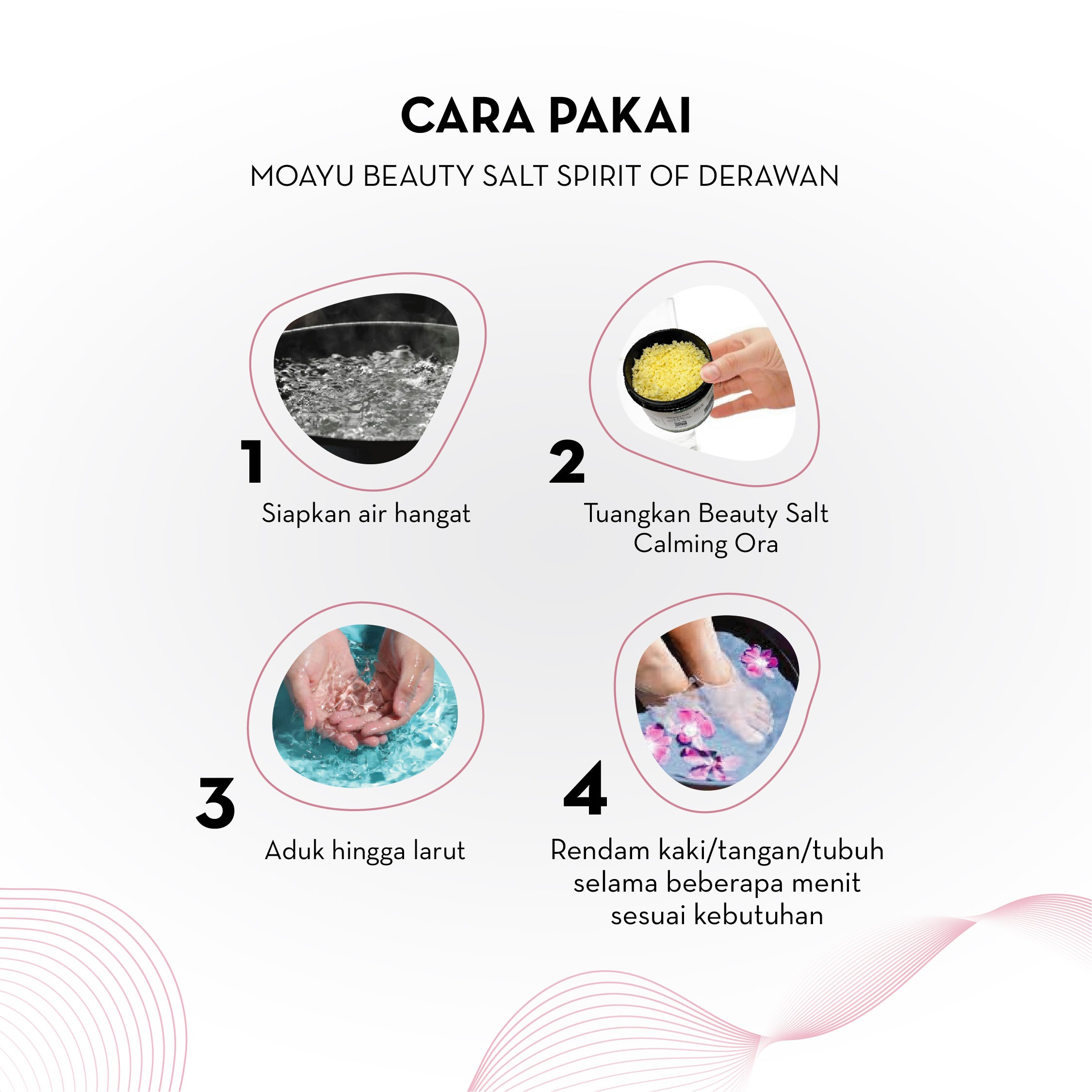 MOAYU Beauty Salt Spirit of Derawan Peppermint 150gr, Garam Rendam Kaki & Tubuh , Meredakan Pegal, Membantu Relaksasi, Menyegarkan & Melembutkan Kulit