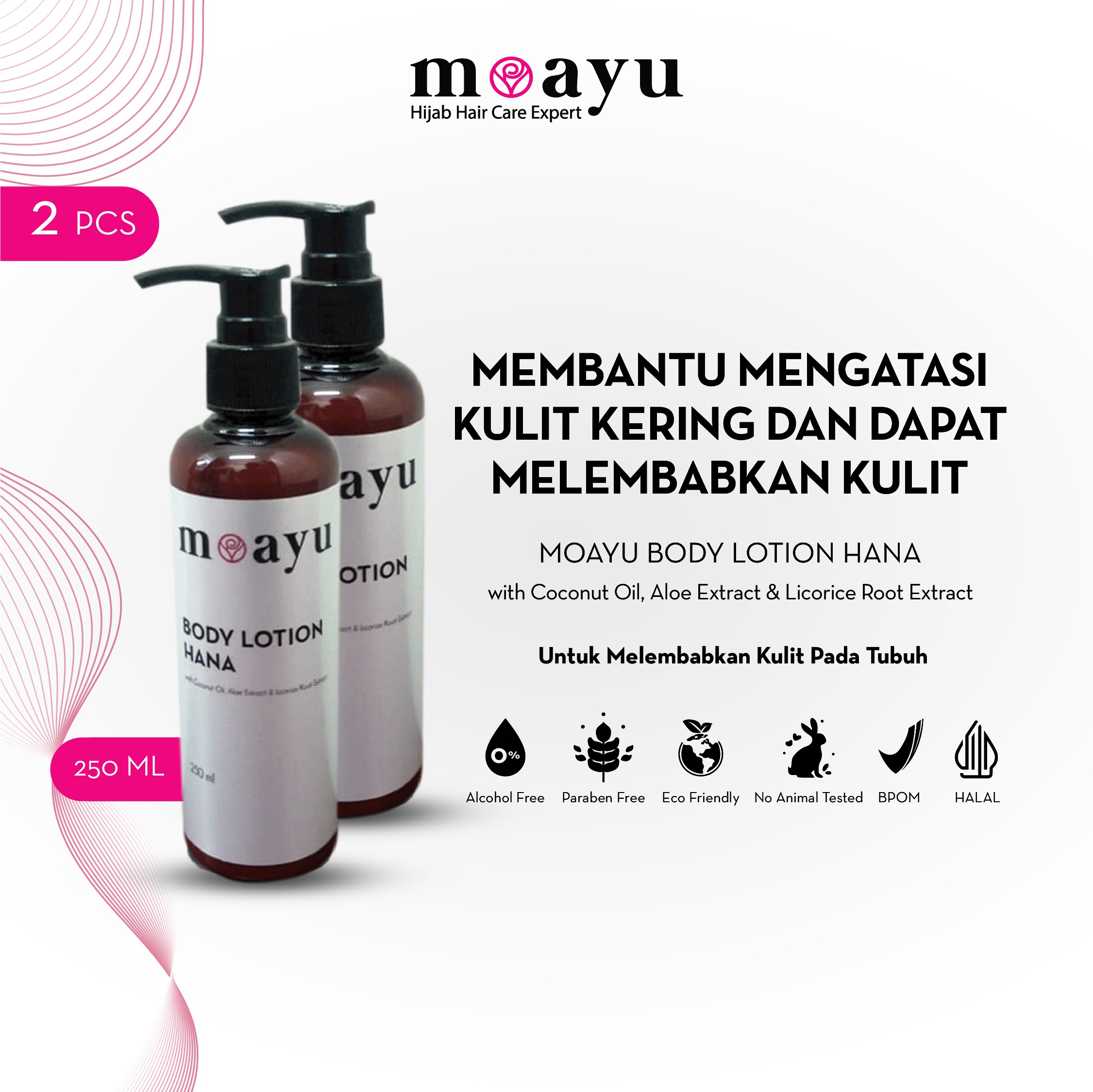 [2] Moayu Lovely Hana Series Body Lotion 250ml - Moisture Lotion - Handbody