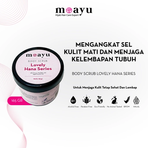 Image of [2PCS] Moayu Lovely Hana Series Body Scrub 165gr - Scrub Tubuh