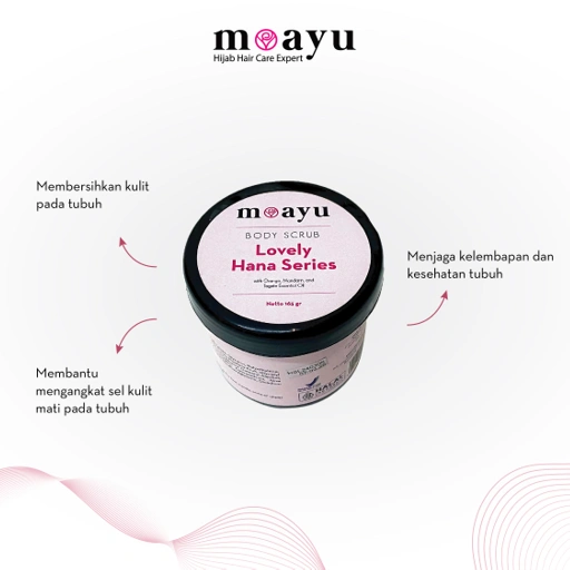 Image of Body Scrub Lovely Hana Series 165gr by MOAYU - Melembapkan & Melembutkan tekstur kulit