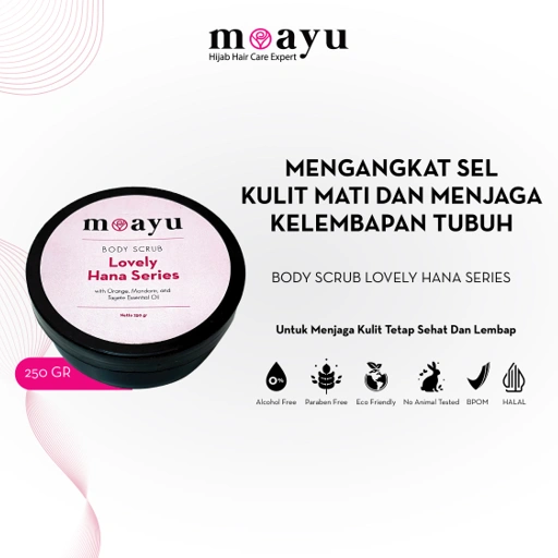 Image of Body Scrub Lovely Hana Series 250gr by MOAYU - Melembapkan & Melembutkan tekstur kulit