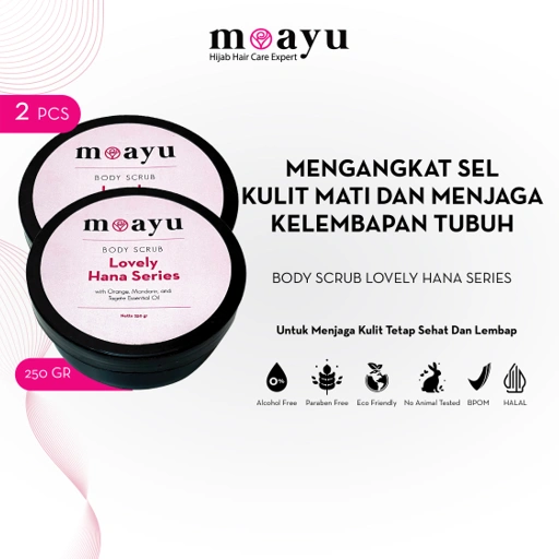 Image of [2PCS] Moayu Lovely Hana Series 250gr - Body Scrub - Lulur Mandi - Pengangkat Sel Kulit Mati