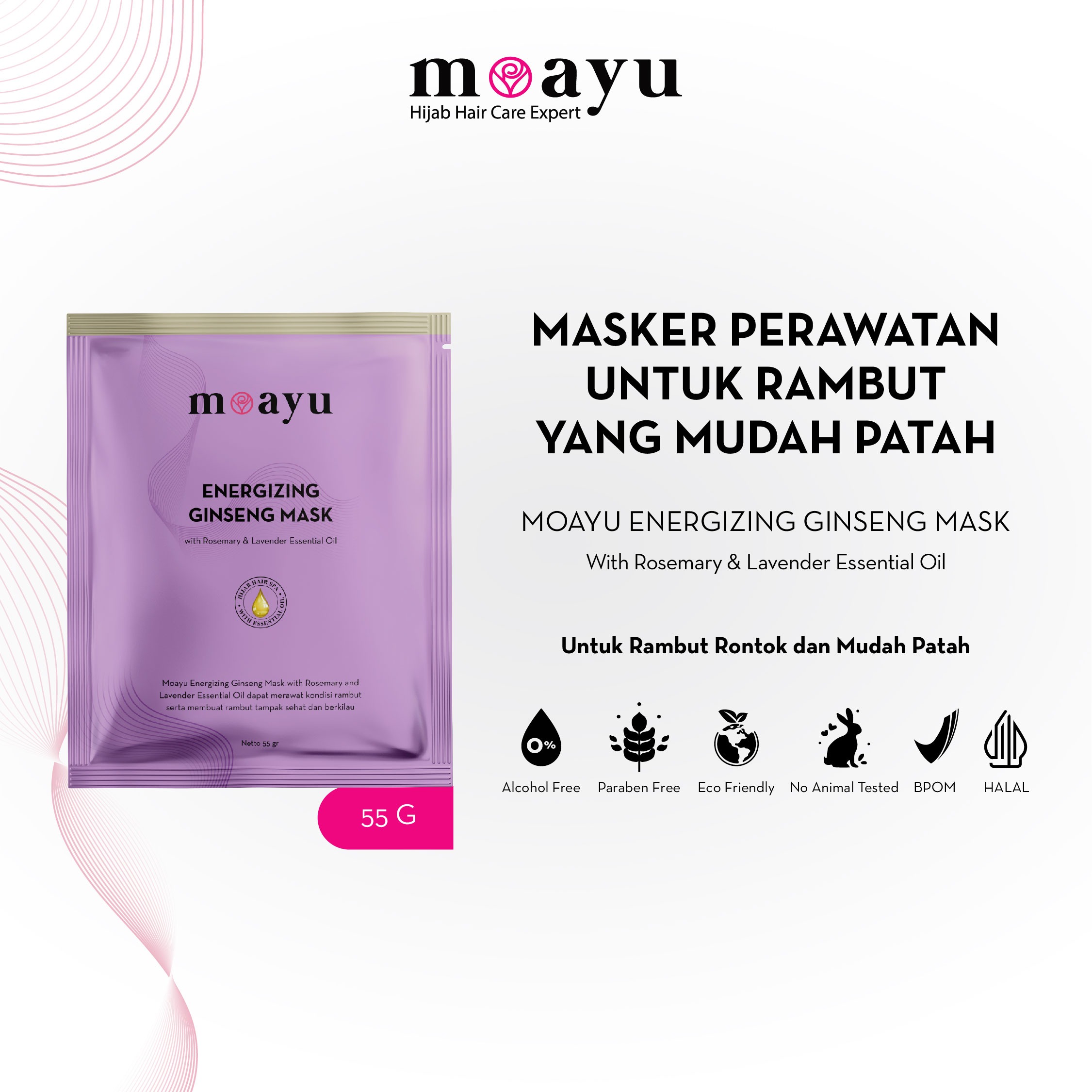MoAyu Hair Mask gingseng 55gr