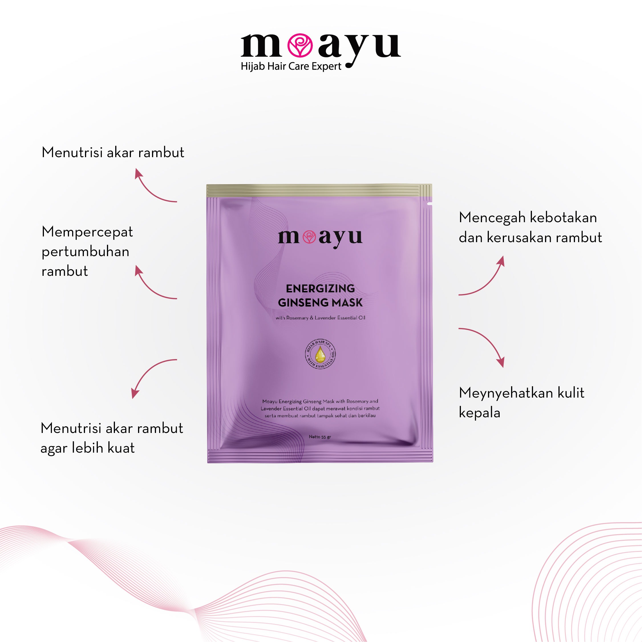 MoAyu Hair Mask gingseng 55gr