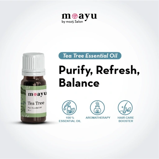 MOAYU Pure Essential Oil Tea Tree 10ml, Aromaterapi, Pengharum Ruangan, Pembersih Udara & Tambahan Hair Treatment