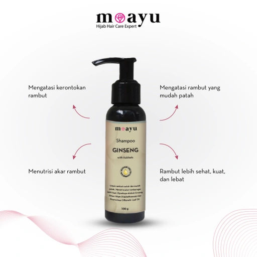 Image of [SLS FREE] Shampoo Energizing Ginseng with Habbats 100ml by MOAYU - Untuk Rambut Anti Rontok, Patah dan Rapuh