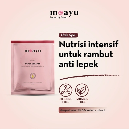 MOAYU Scalp Cleanse Hair Spa 55gr, Perawatan Kulit Kepala Berketombe, Rambut Berminyak, Kusam & Berhijab