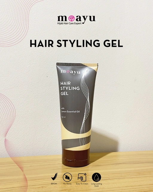 Image of Hair Styling Gel with Lemon Essential Oil, Argan Oil & Pro-Vitamin B5 150ml by MOAYU - Gel Penata Bentuk Rambut