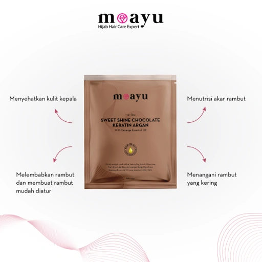 Image of [2 pcs] Moayu Sweet Shine Chocolate Hair Spa 55 g - Masker Rambut