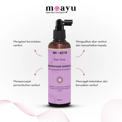 Image of [2PCS] Moayu Hair Tonic Energizing Ginseng 250ml - Hair Tonic Penumbuh Rambut Anti Rontok
