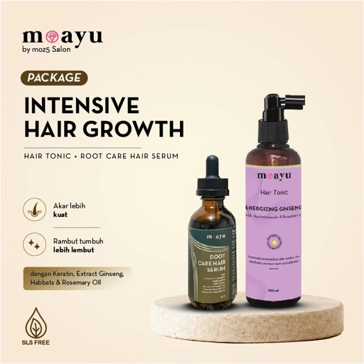 [BUNDLING] MOAYU Intensive Hair Growth Package, Paket Anti Rontok Rambut Berhijab, Membantu Mencegah & Mengurangi Kerontokan Rambut serta Merangsang Pertumbuhan Rambut