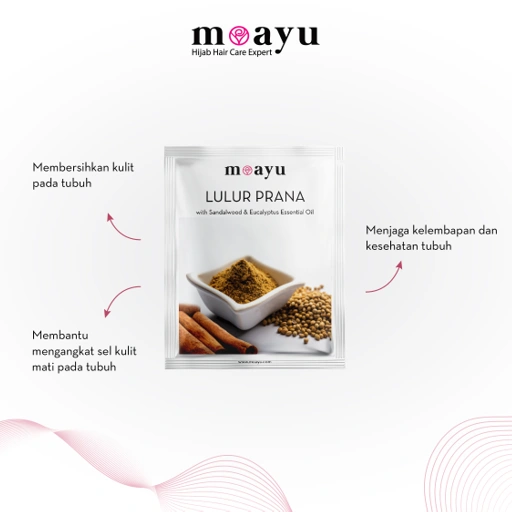 Lulur Prana with Sandalwood & Eucalyptus Essential Oil 55gr by MOAYU - Lulu Mandi - Lulur Badan