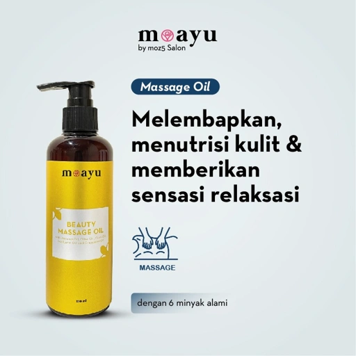 MOAYU Beauty Massage Oil Jasmine 250ml, Minyak Pijat Relaksasi & Melembabkan Kulit