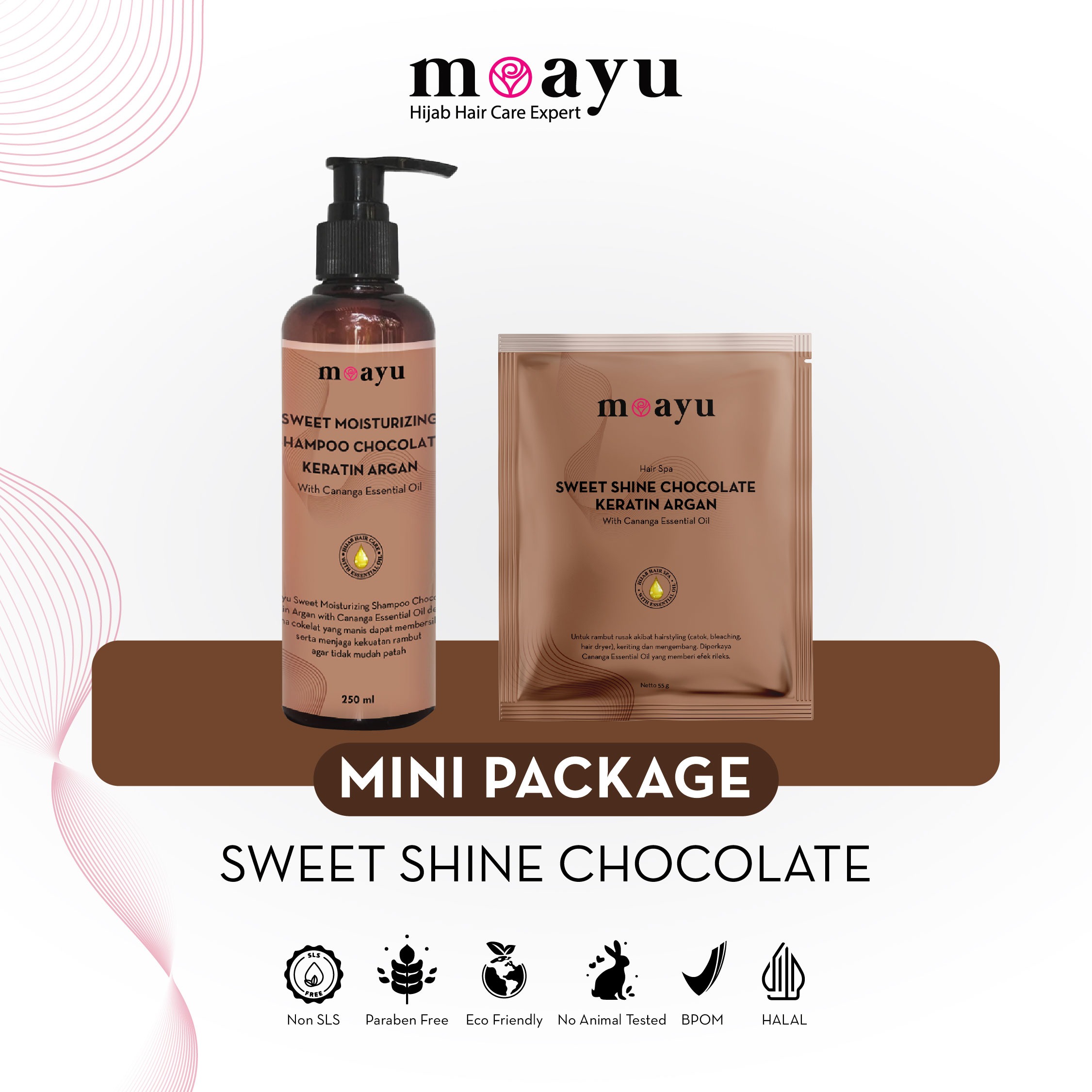 Moayu Mini Chocolate Package - Perawatan Rambut Rusak