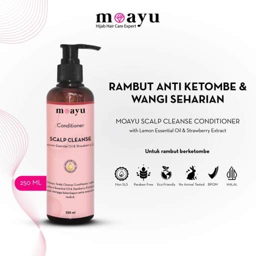 Image of Moayu Scalp Cleanse Conditioner - Conditioner anti ketombe dan pelembut rambut