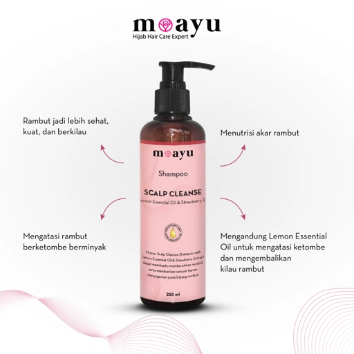 Image of MOAYU Scalp Cleanse Shampoo With Lemon Essential Oil & Strawberry Extract 250 ml