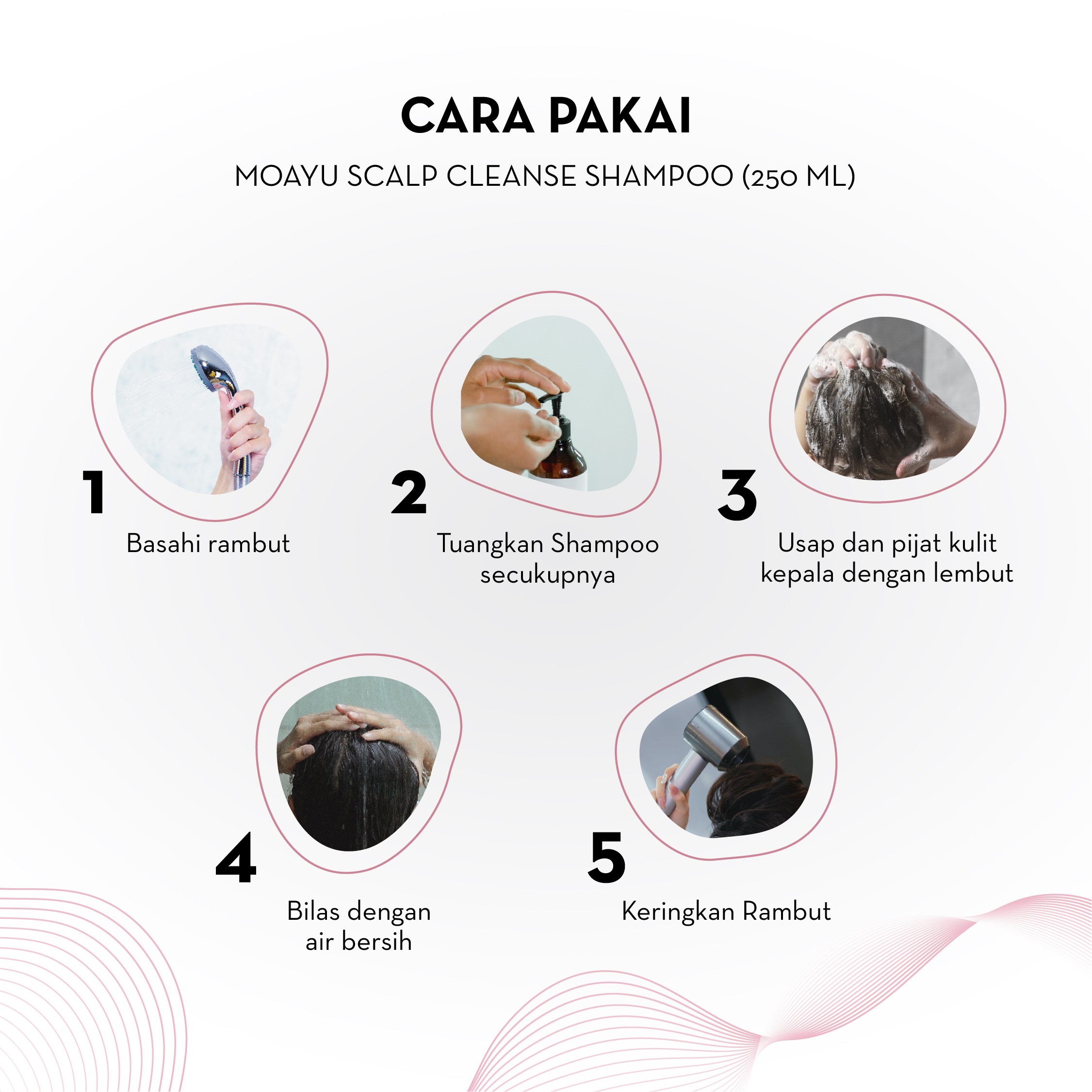 [SLS FREE] MOAYU Scalp Cleanse Shampoo With Lemon Essential Oil & Strawberry Extract 250ml, Shampoo Anti Ketombe, Gatal, Kulit Kepala Bersih & Sehat