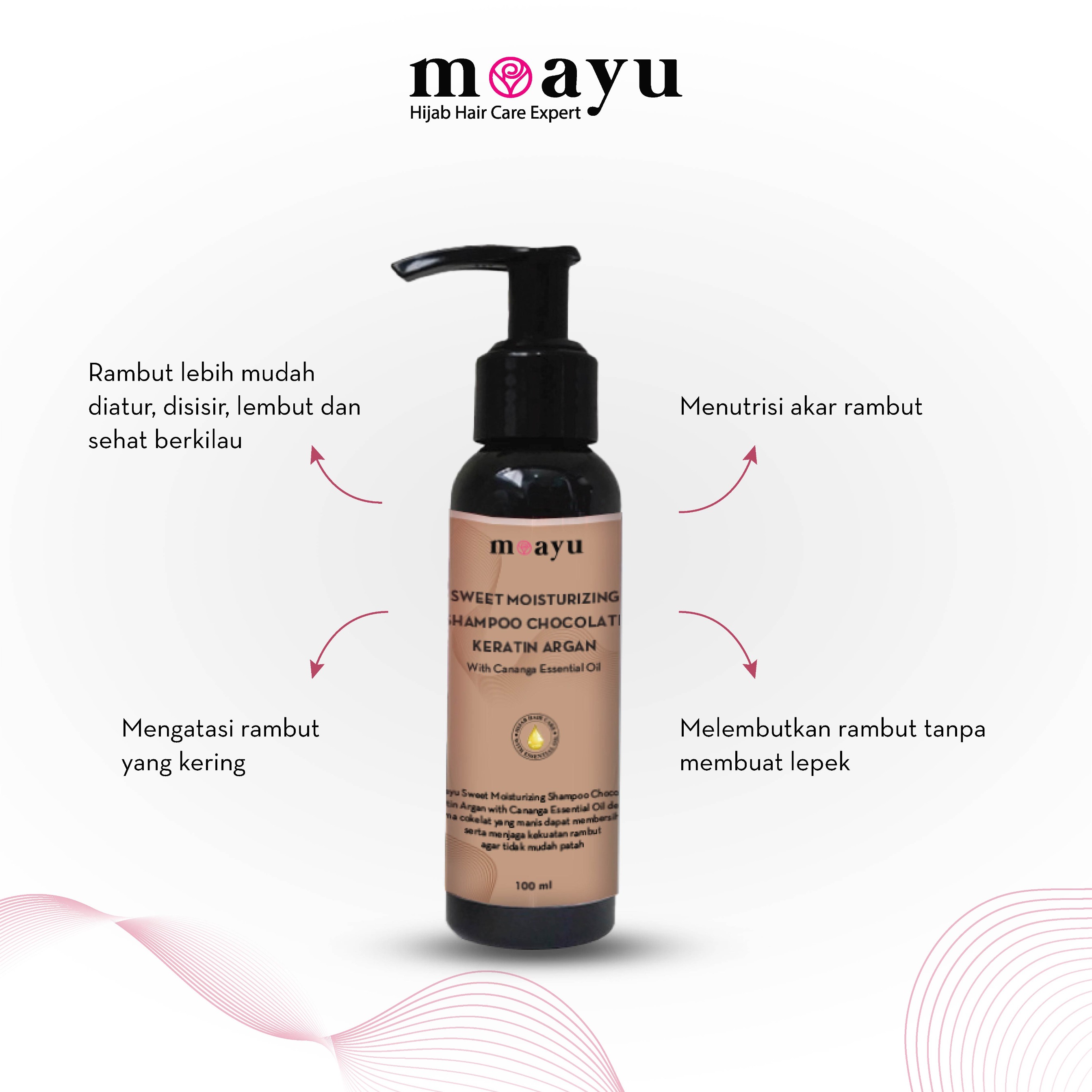 Moayu Sweet Shine Chocolate Keratin Argan Shampoo 100 ml