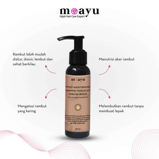 Image of Moayu Sweet Shine Chocolate Keratin Argan Shampoo 100 ml
