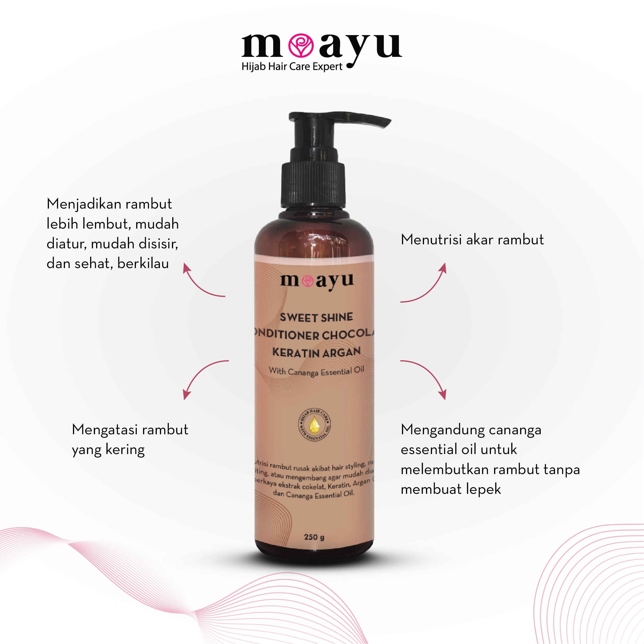 Moayu Sweet Shine Chocolate Keratin Argan Conditioner 250 ML