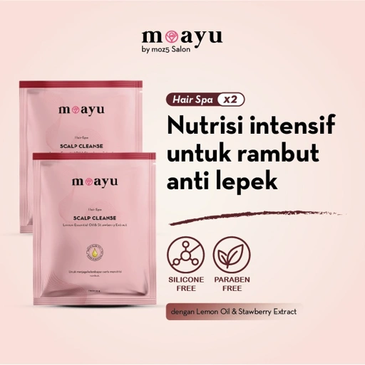[2PCS] MOAYU Hair Spa Scalp Cleanse 55gr, Perawatan Kulit Kepala Berketombe, Rambut Berminyak, Kusam & Berhijab