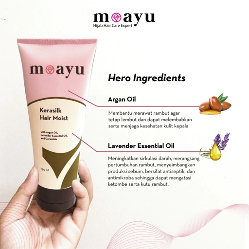 Image of Kerasilk Hair Moist Conditioner Tanpa Bilas by Moayu  150ml - Pelembut Rambut Masker Rambut Tanpa Bilas